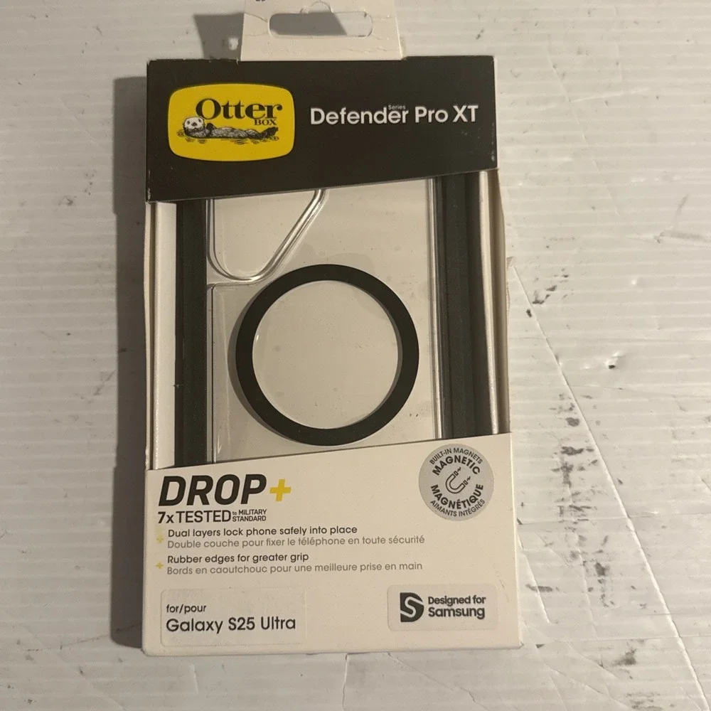 OtterBox Defender Series Pro XT Galaxy S25 Ultra Clear/Black Mag Safe New